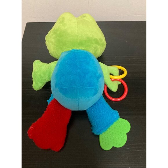 Carter's Sassy Plush Peek-A-Boo Frog Toy With Teether Rattle & Mirror For Infant - Picture 3 of 8